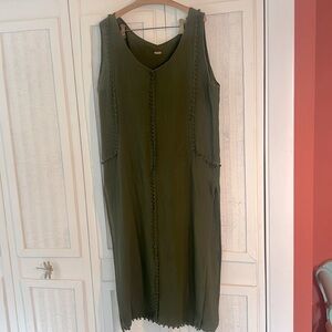 Caravana kaftan coverup beach one size olive green